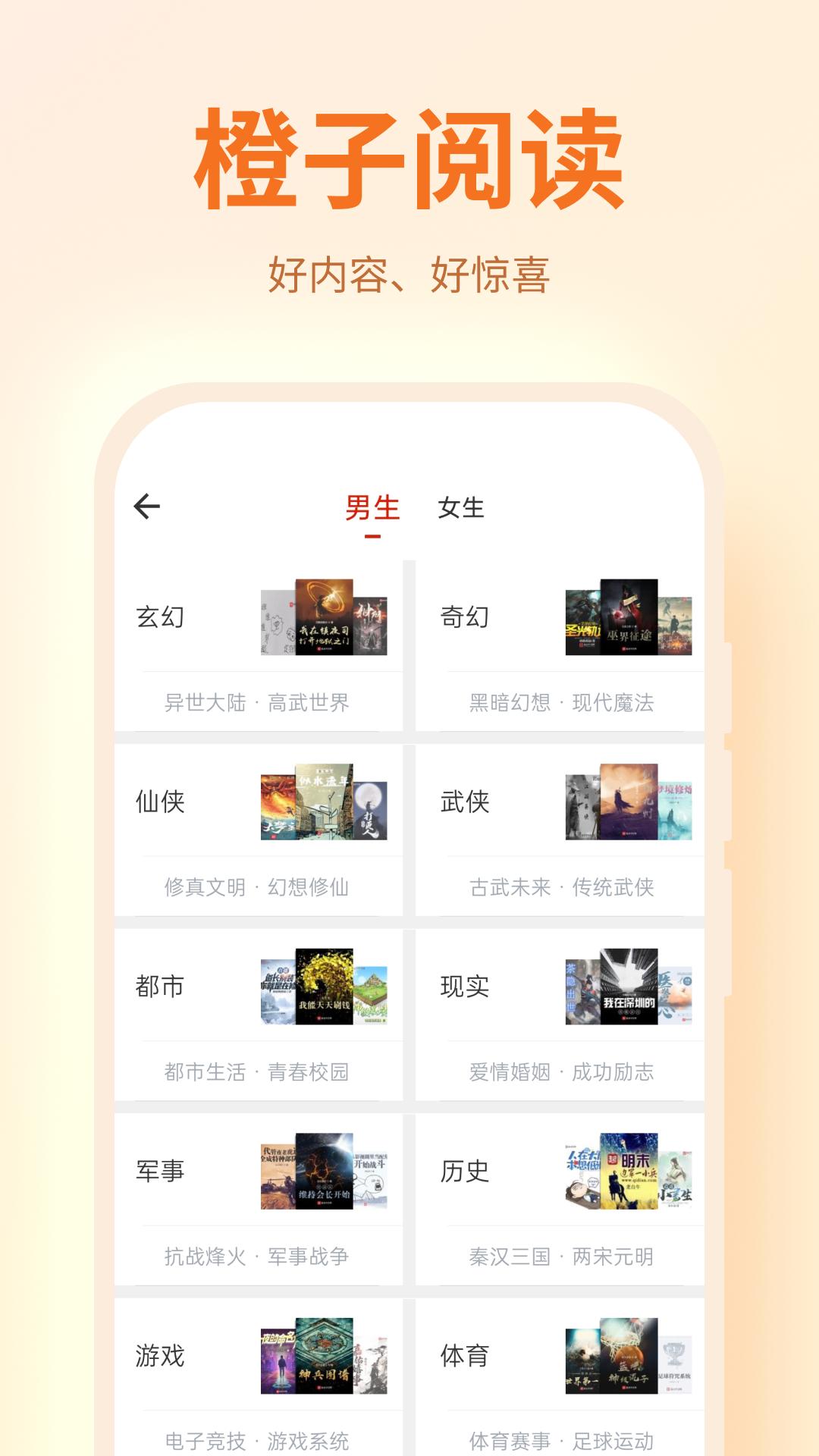 橙子阅读 - 排行榜